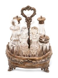 An English Silver Cruet Set