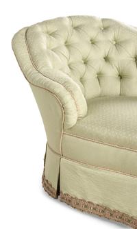 A Button-Tufted Chaise Longue