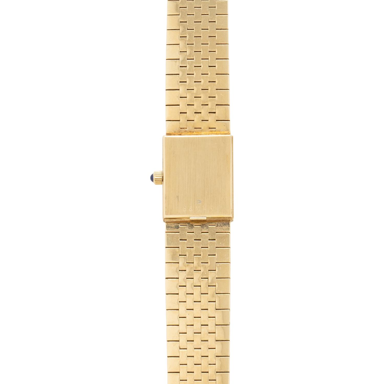 BAUME & MERCIER FOR TIFFANY & CO., YELLOW GOLD AND DIAMOND WATCH