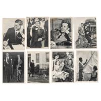 Autographed ephemera from directors, newsmen, Hollywood icons, and other ephemera including John Fitzgerald (1917-1963) Topps collector cards, 1964.