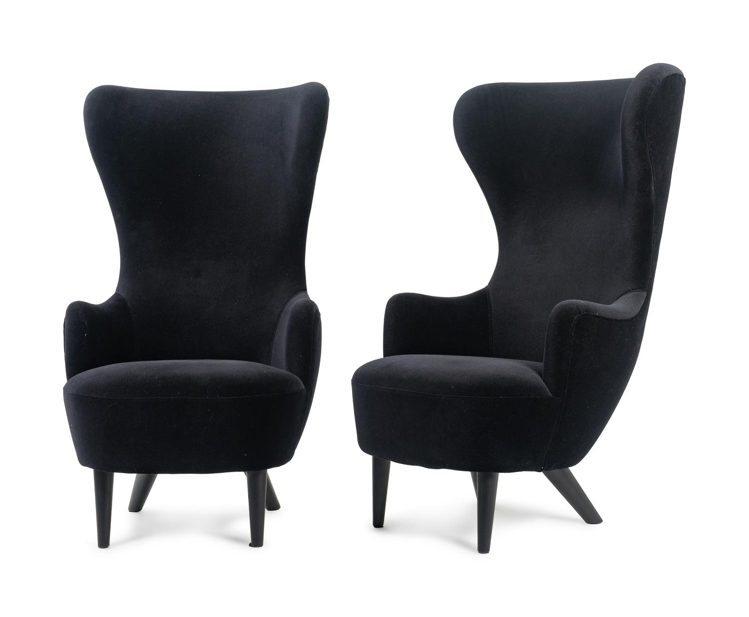 A Pair of Tom Dixon Wingback Chairs — 21ST CENTURY