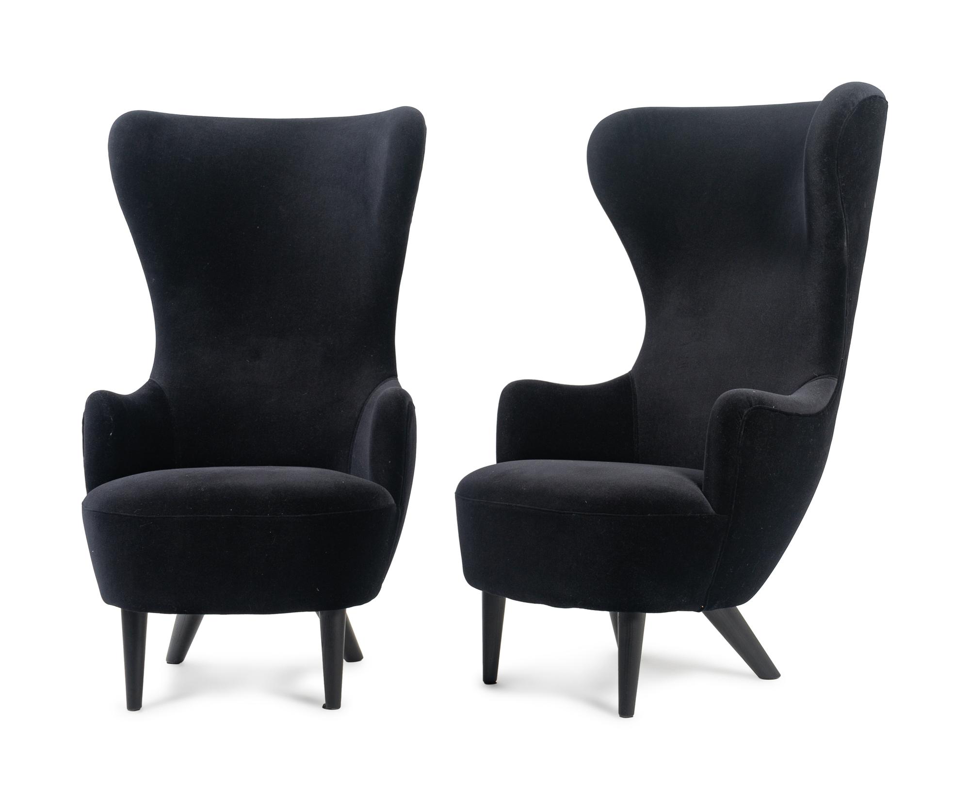 A Pair of Tom Dixon Wingback Chairs — 21ST CENTURY