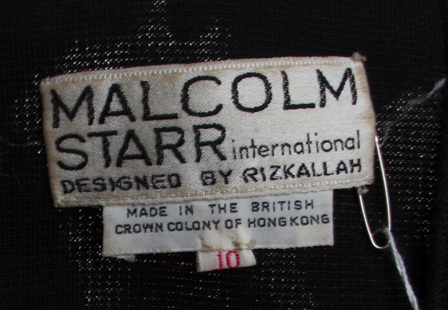 A Malcolm Starr Multicolor Wool "Circus" Skirt, Size 10.
