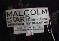 A Malcolm Starr Multicolor Wool "Circus" Skirt, Size 10.