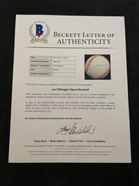 A Group of Joe DiMaggio Signed Autograph Items (Beckett Authentication Services BAS Certified)