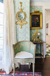 An English Lacquer and Bamboo Side Table