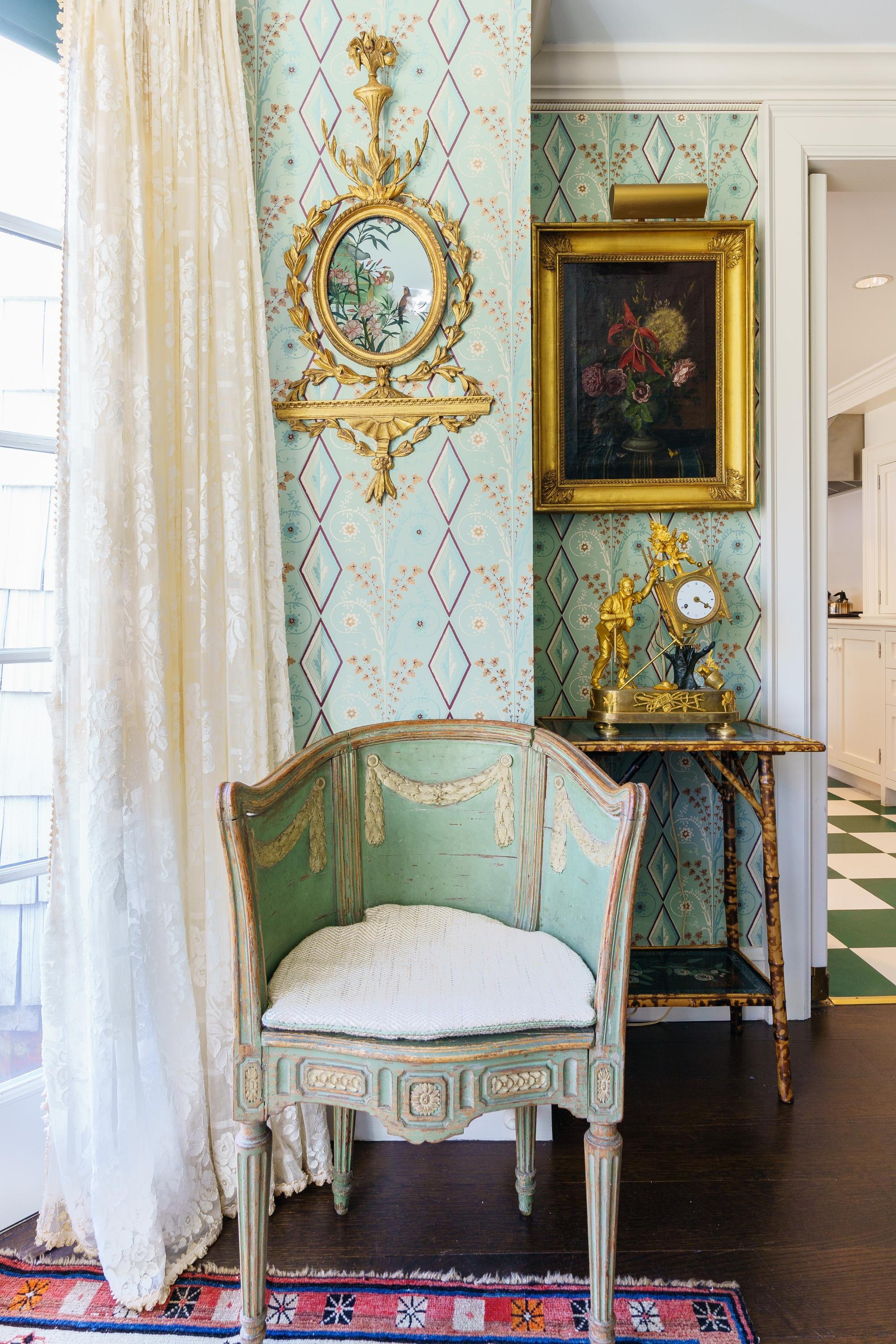 An English Lacquer and Bamboo Side Table
