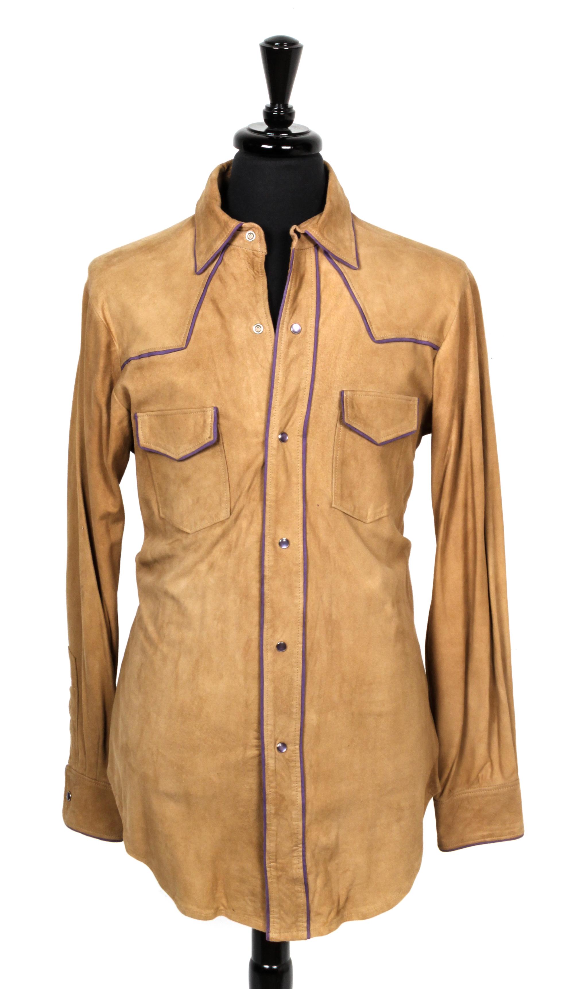 A Group of Western Style Clothing, Salamander Leathers, Santa Fe, New Mexico Size 40.