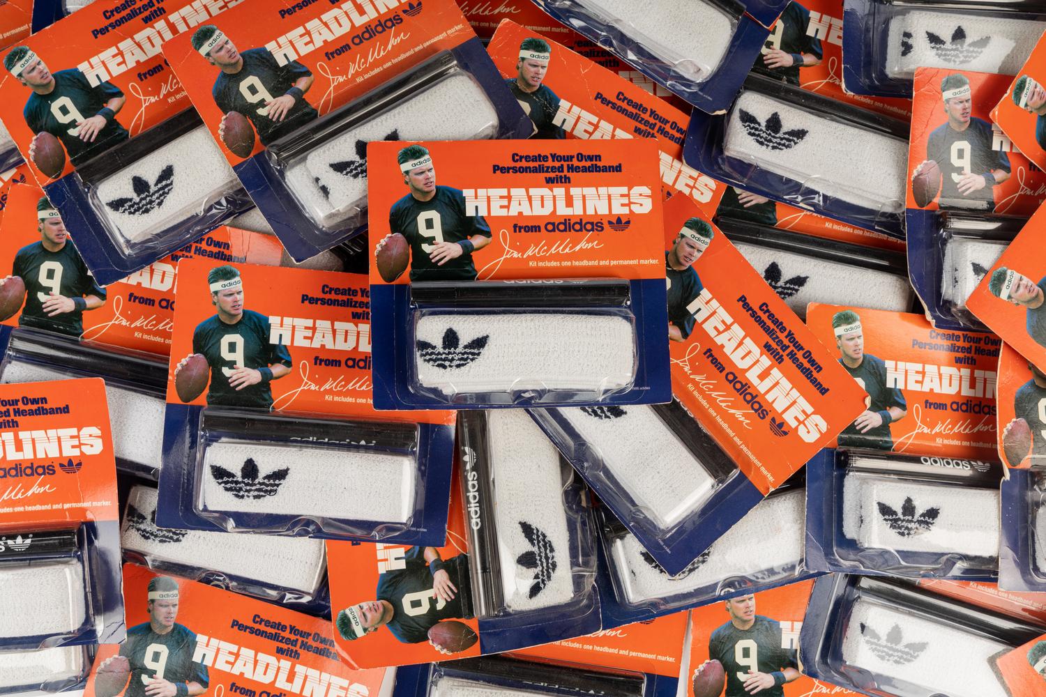 A Case of Vintage Adidas Jim McMahon Endorsed Headbands from The Collection of Sports Super Agent Steve Zucker,