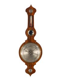 An English Rosewood Wheel Barometer