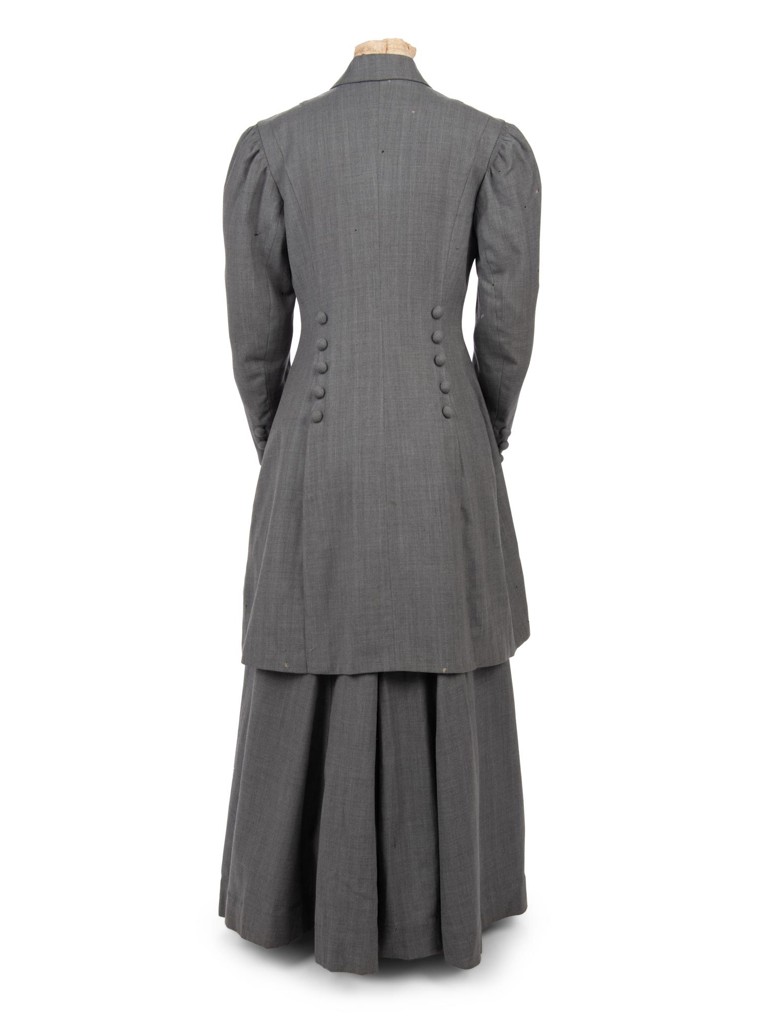 Three-Piece Wool Walking Suit, 1900-10s