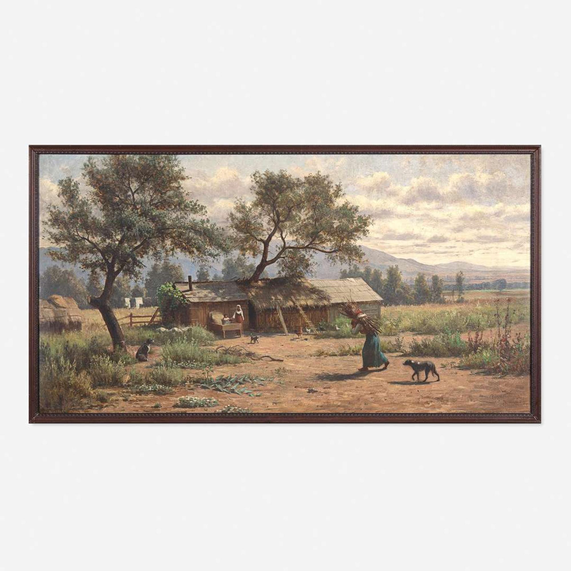 Virgil Williams (American, 1830–1886) Settlement in the Napa Valley, Near St. Helena, California