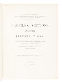 [AMERICANA]. HAYDEN, Ferdinand V. (1829-1887). Profiles, Sections and Other Illustrations, Designed to Accompany the Final Report of the Chief Geologist of the Survey and Sketched under his Directions . New York, Julius Bien, 1871.