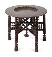 An Indian Mixed Metals Low Table