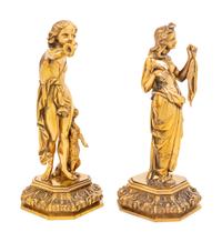 A Pair of Continental Gilt Bronze Figures