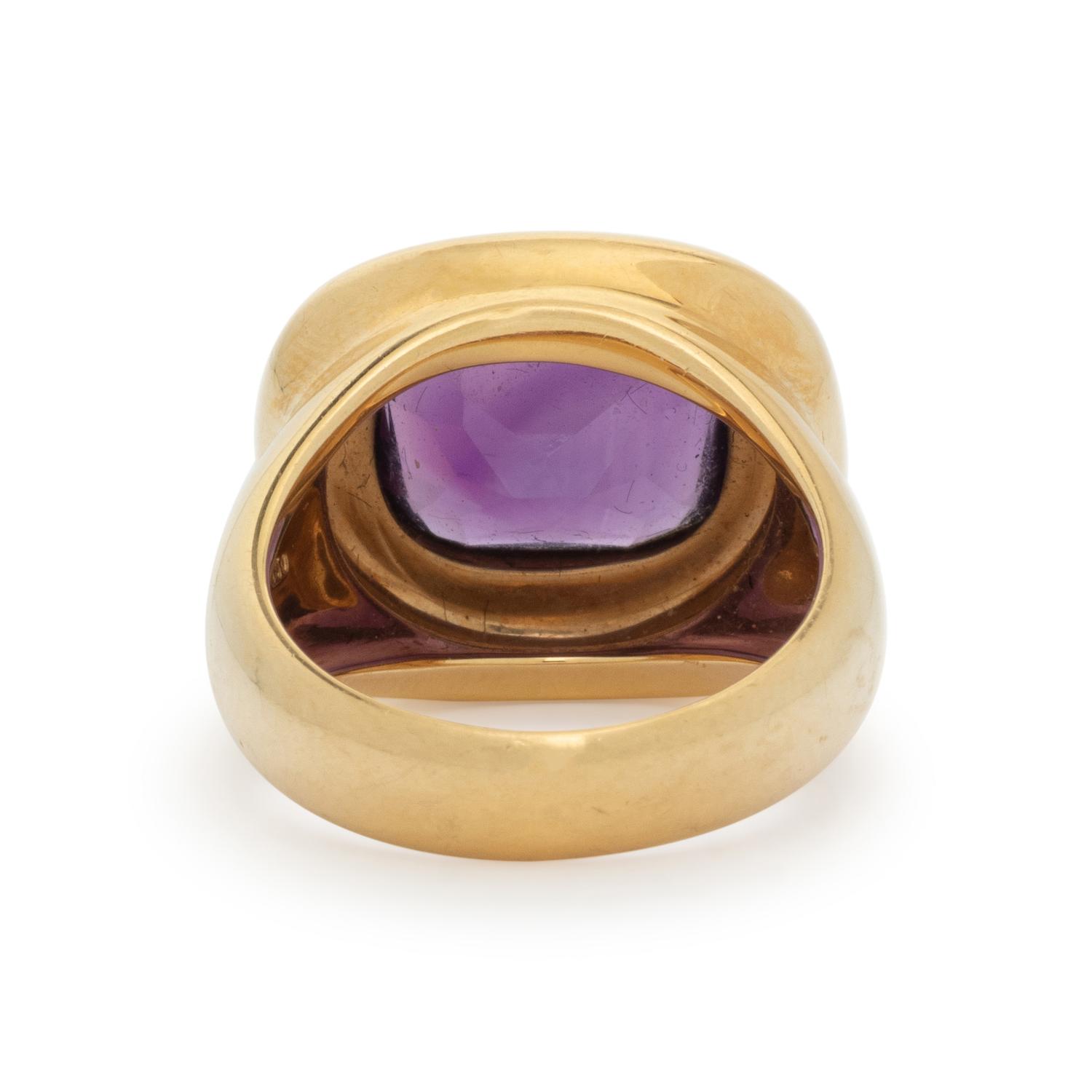 TIFFANY & CO., PALOMA PICASSO, YELLOW GOLD AND AMETHYST RING