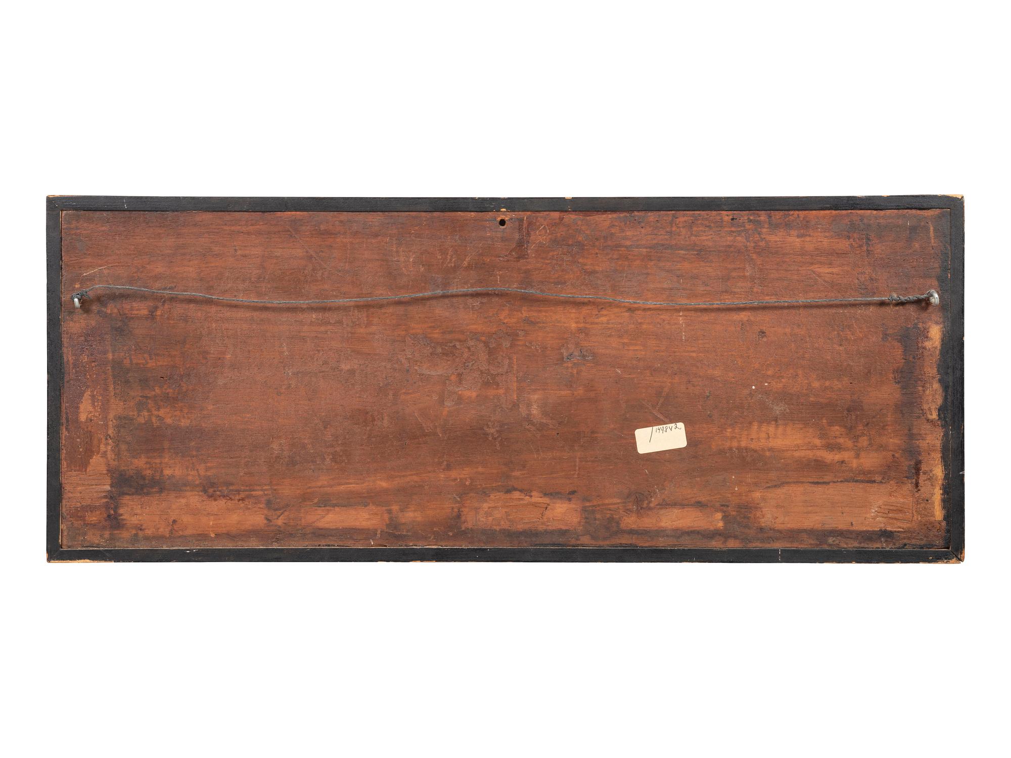 A Patriotic Eagle, Arrow, Olive Branch and Star Carved Wood Panel