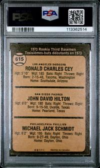 A 1973 O-Pee-Chee Mike Schmidt Rookie Baseball Card No. 615 (PSA 4 VG-EX)