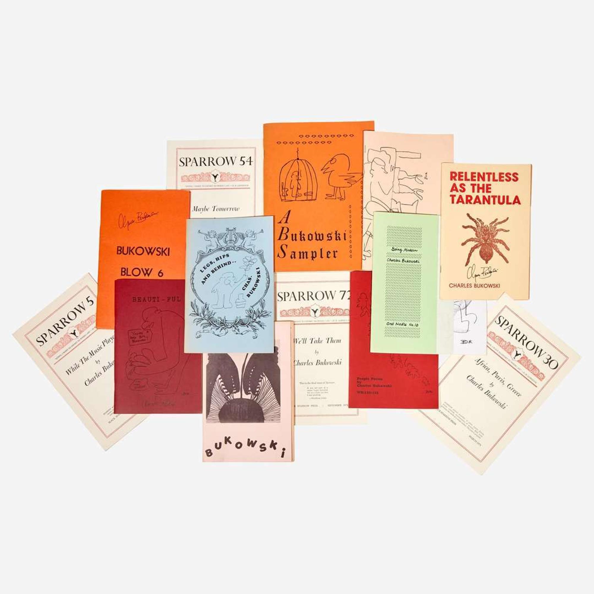 [Counter-Culture] Bukowski, Charles, and Douglas Blazek A Unique Copy of "A Bukowski Sampler", and 12 Poetry Chapbooks, 1960s-90s