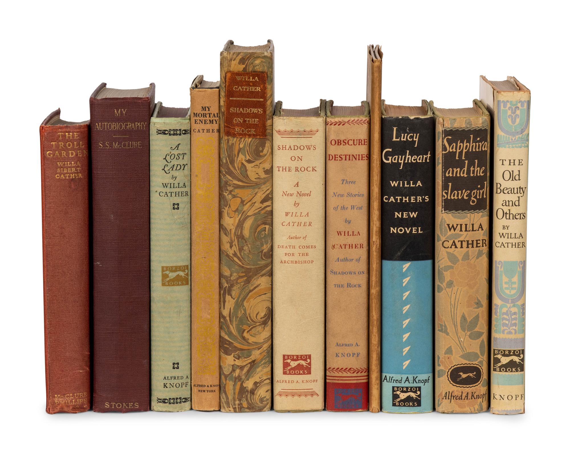 CATHER, Willa (1873-1947). A group of 10 works, comprising: