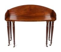 A Regency Mahogany Bow Front Dressing Table — 19TH CENTURY