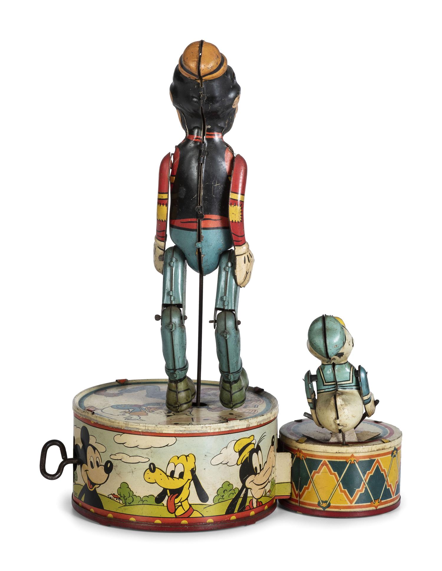 A Marx 'Walt Disney's Donald Duck Duet' Tin Windup Toy