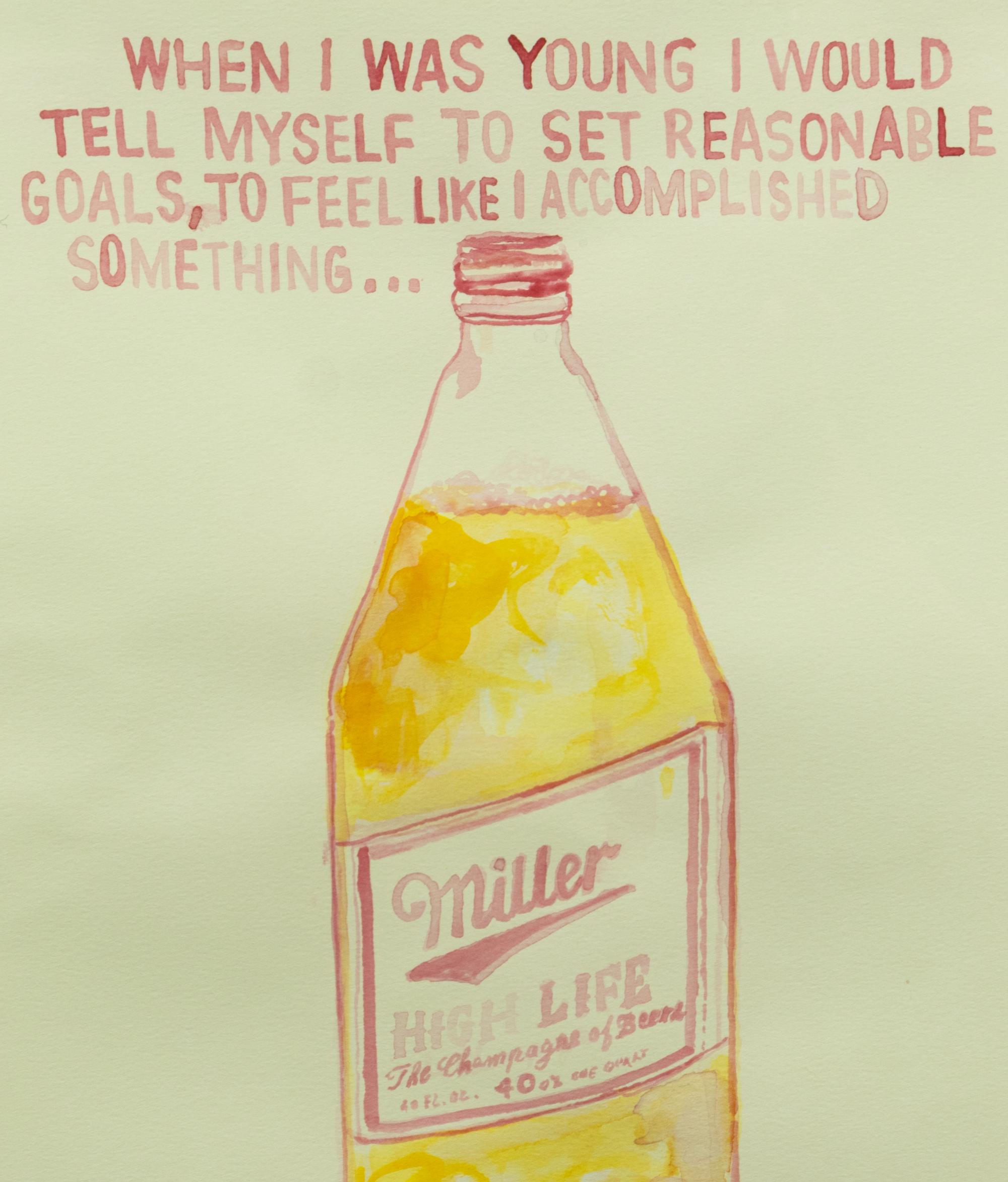 Untitled (I had a wonderful childhood ), 2006, Untitled (sometimes I wonder...), 2005 , and Untitled (Miller A little higher) , 2006 (a group of three works)