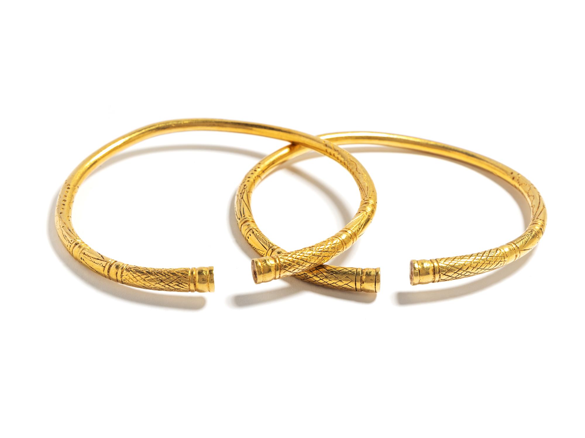 A Pair of Thracian Gold Bracelets