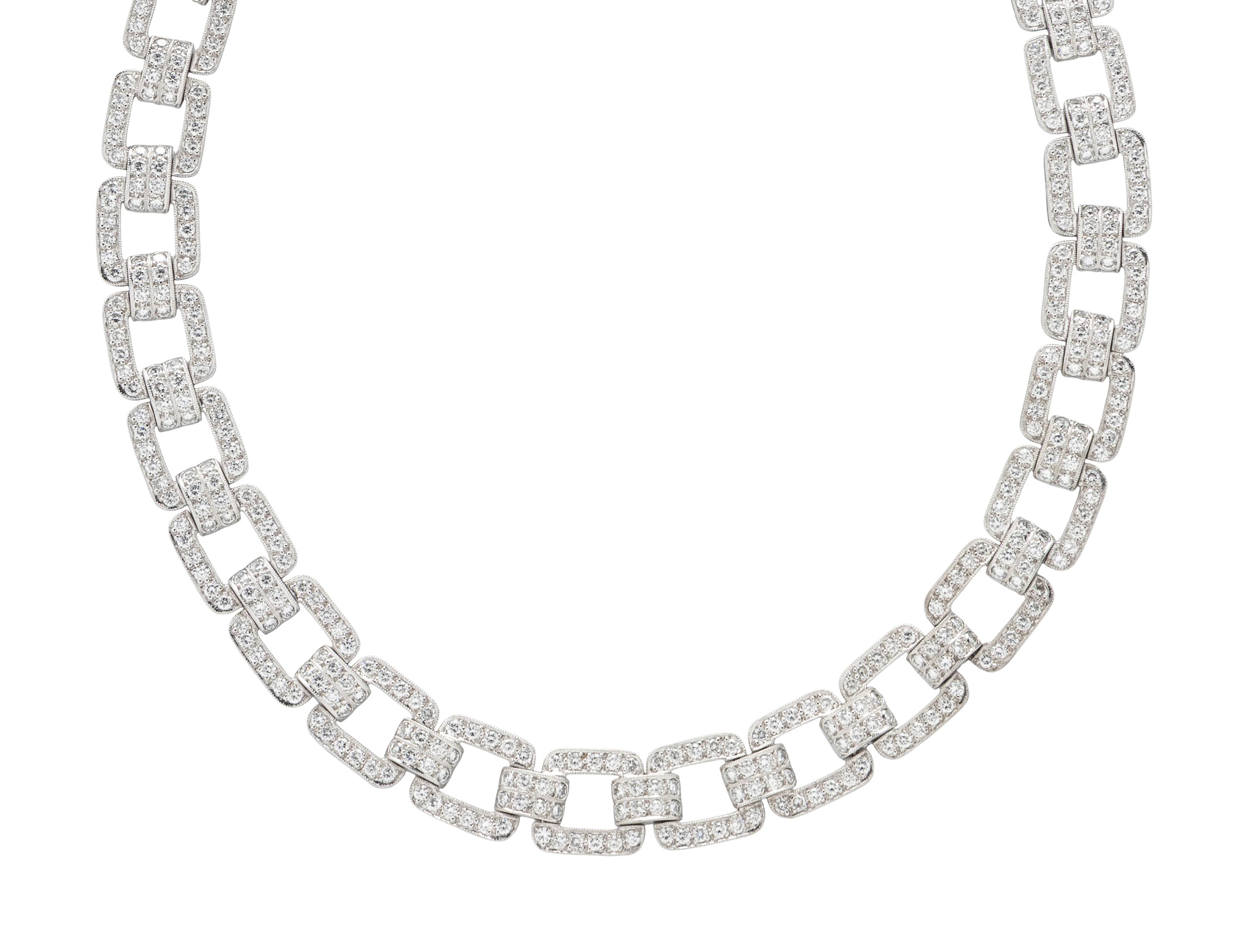 DIAMOND AND WHITE GOLD CONVERTIBLE NECKLACE AND BRACELET
