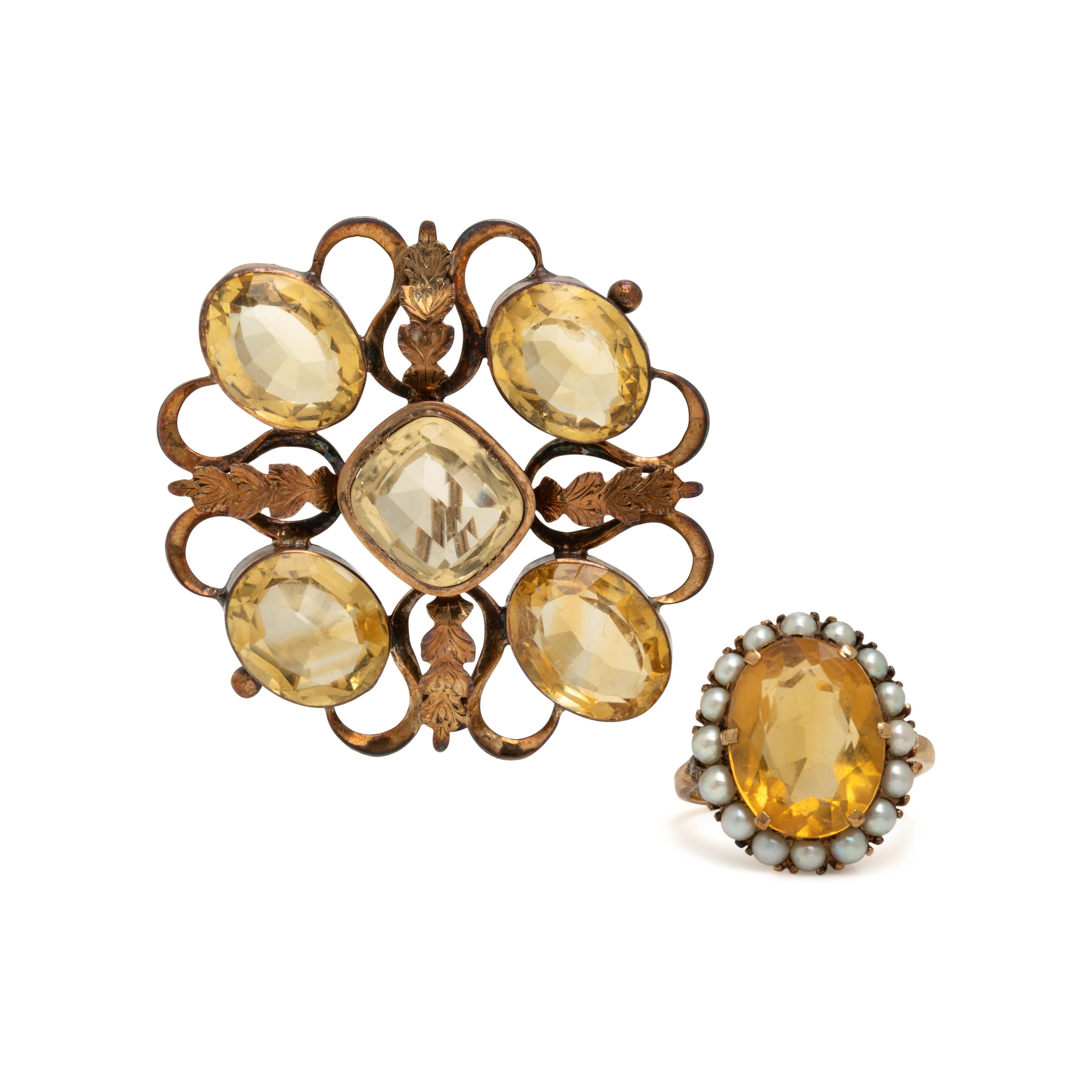 Collection of Citrine Jewelry