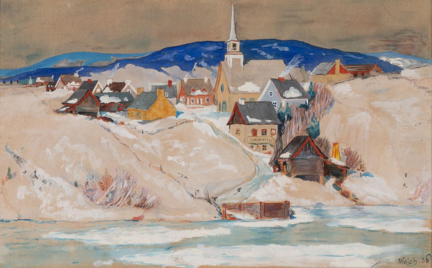 Village sous la Neige , 1936