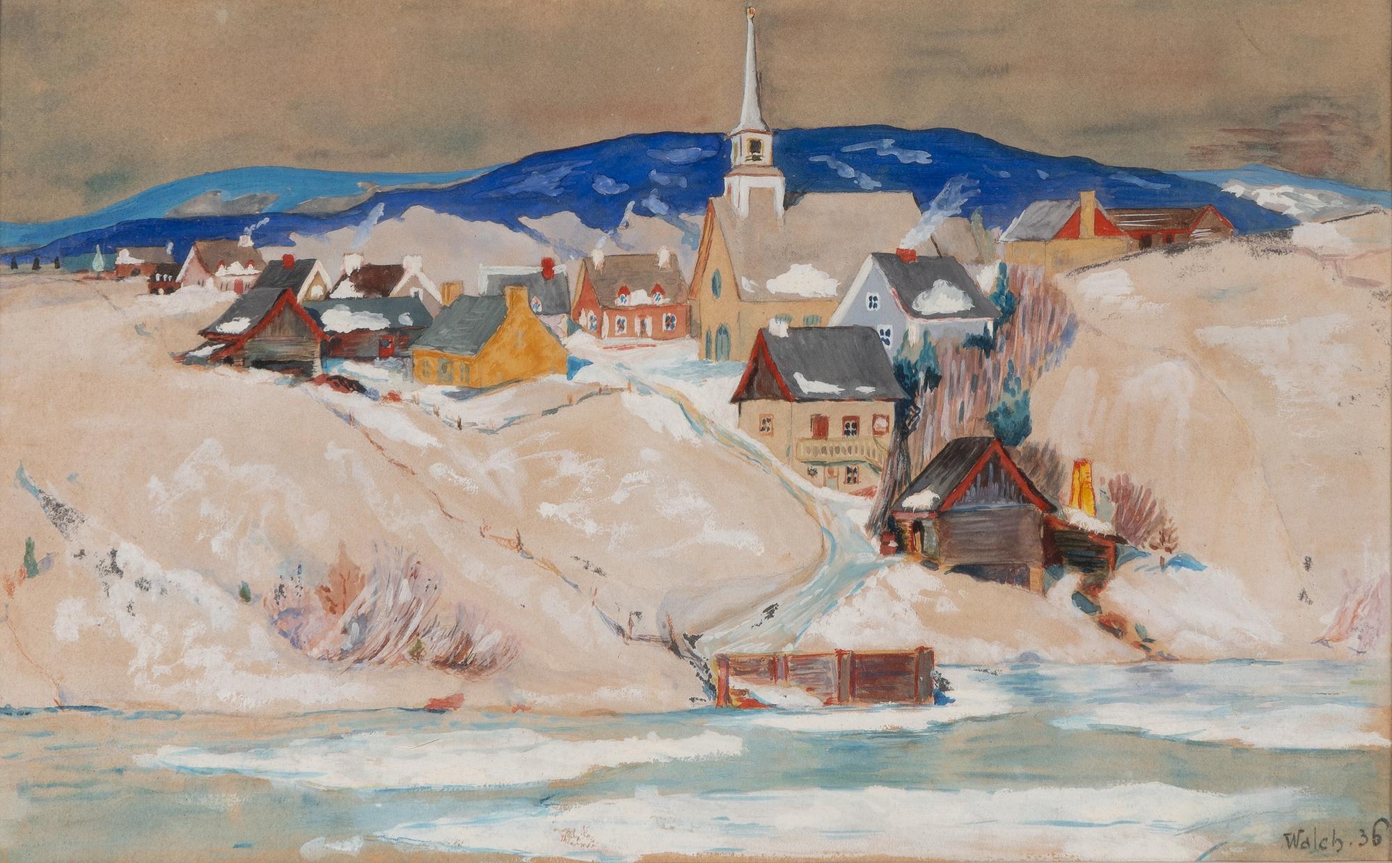 Village sous la Neige , 1936