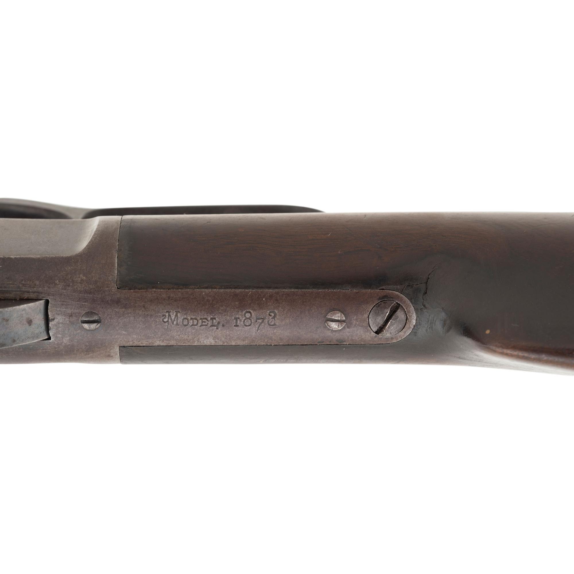 Winchester Late 2nd Model 1873 Rifle with Single Set Trigger and Shotgun Butt in .38-40