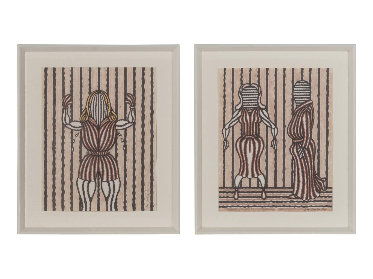 Unitled (Figure) and Untitled (Figures) , 1970