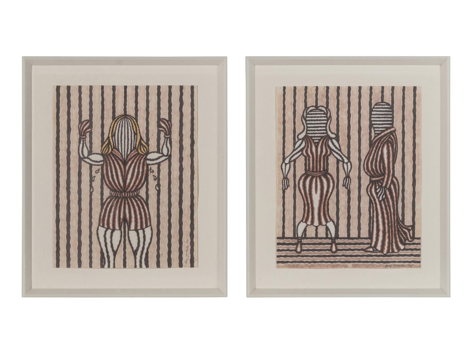 Unitled (Figure) and Untitled (Figures) , 1970