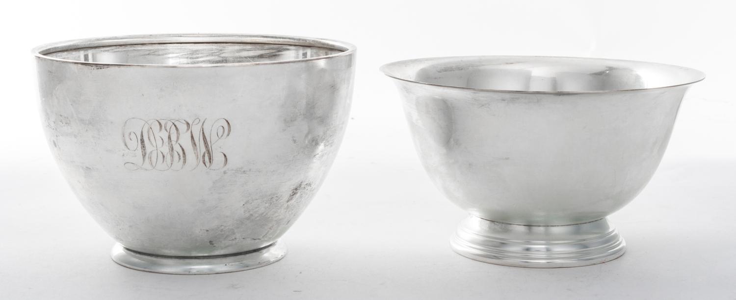 Two American Silver Footed Bowls, , comprising an example by Randahl and an example by Webster.