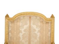 A Louis XVI Style Giltwood Fauteuil