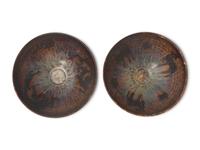An Associated Pair of Jizhou Style Resist-patterned Tea Bowls