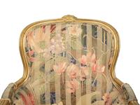 A Pair of Louis XV Style Giltwood Bergeres — 20TH CENTURY
