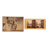 [CALIFORNIA]. A group of stereoviews and photographs of the San Francisco area, including depictions of earthquake and fire aftermath, comprising: