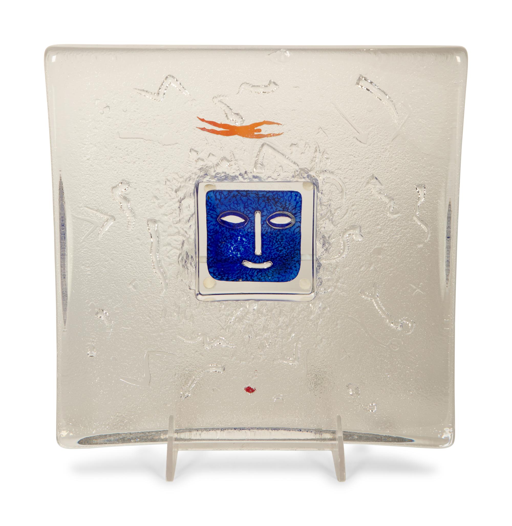 A Group of Contemporary Scandinavian Glass Items