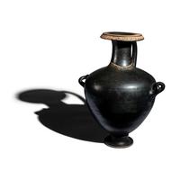 An Apulian Black-Glazed Hydria