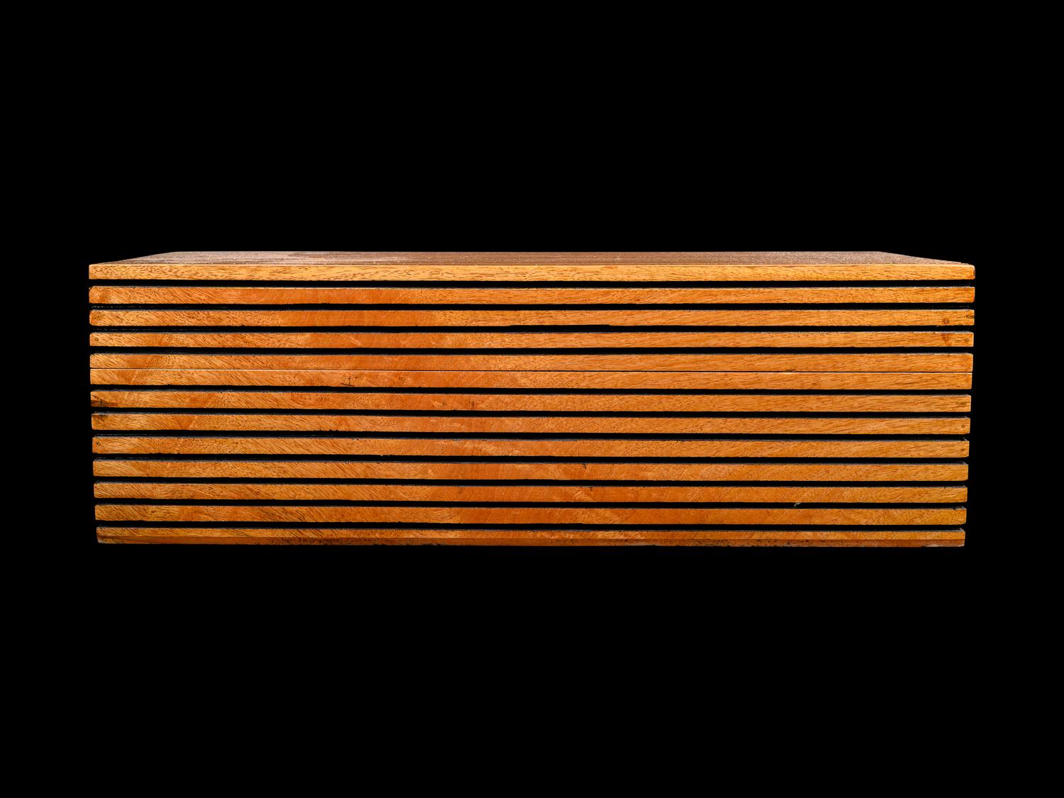 A Group of Five Carved Bowls and a Table Box