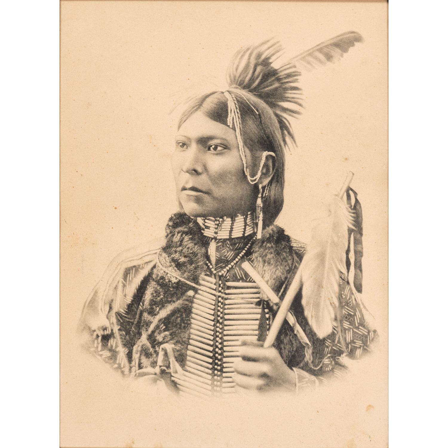 [NATIVE AMERICANS]. A group of 21 prints and photographs of Native American subjects, incl. examples by L.A. Huffman and Detroit Photographic Co.