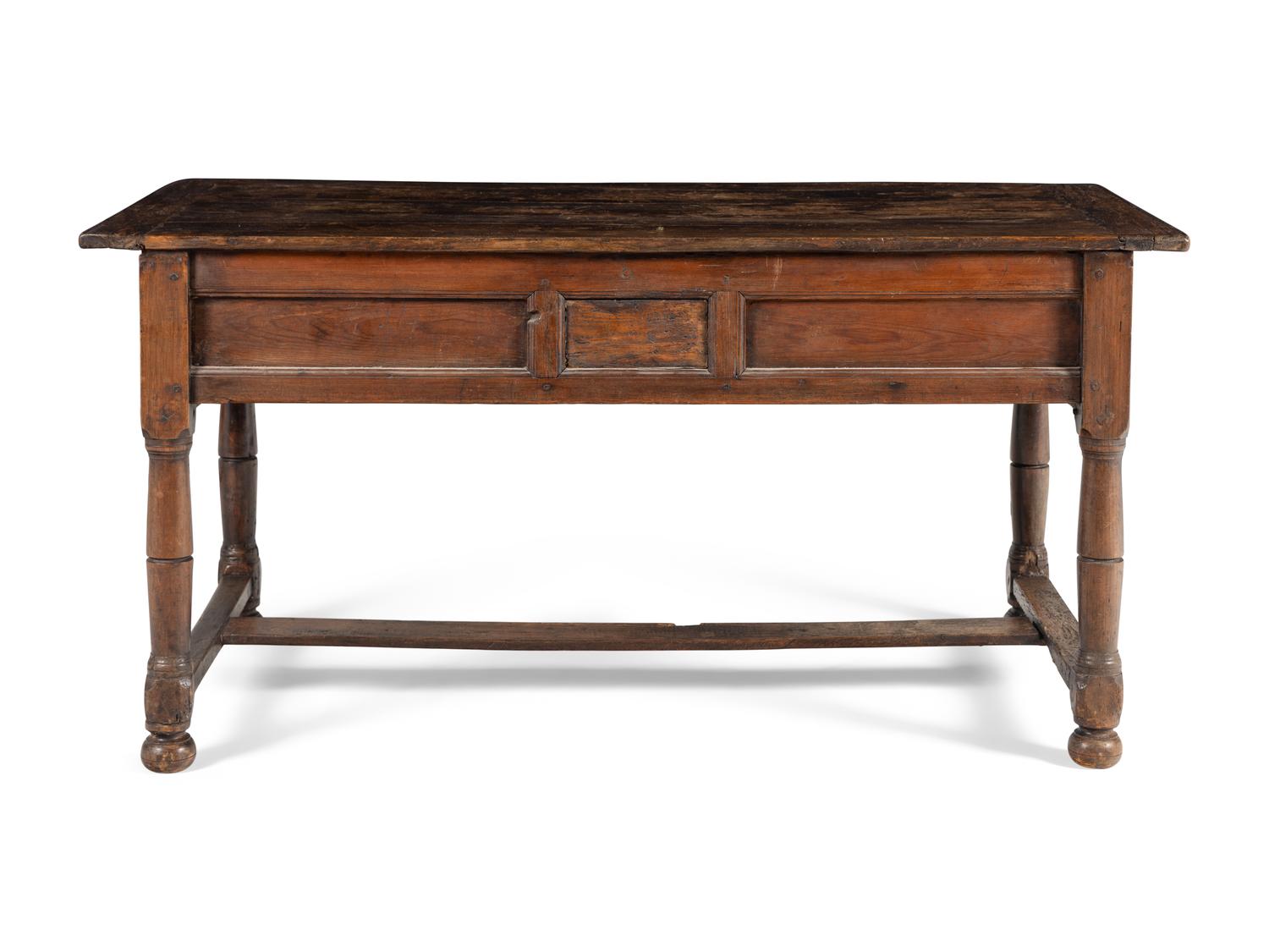 A Continental Pine and Fruitwood Work Table