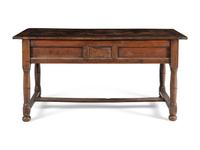 A Continental Pine and Fruitwood Work Table