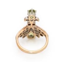Peridot and Diamond Ring