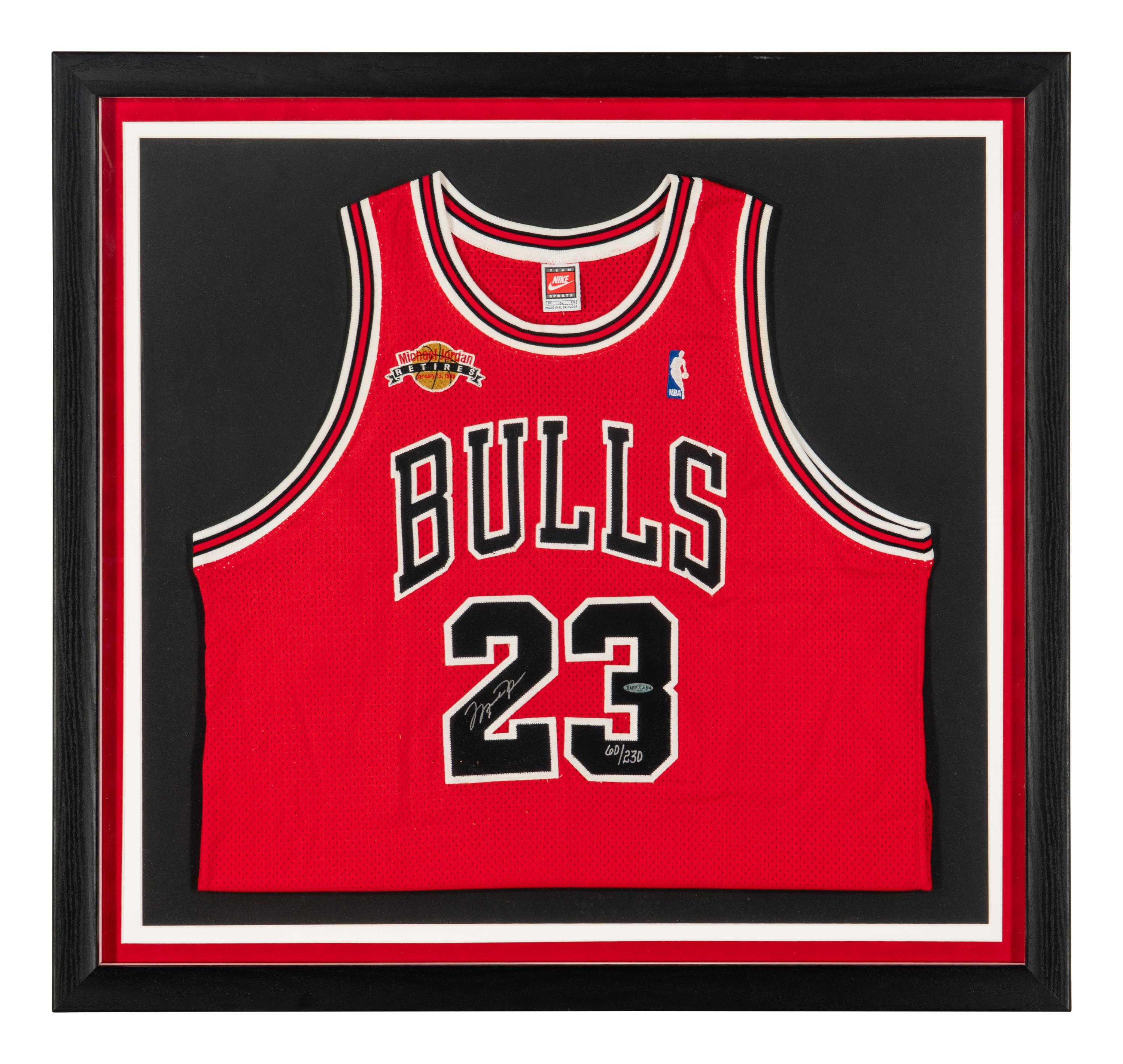 A Michael Jordan Signed Autograph Limited Edition 1999 Chicago Bulls Retirement Jersey (Upper Deck Authenticated)