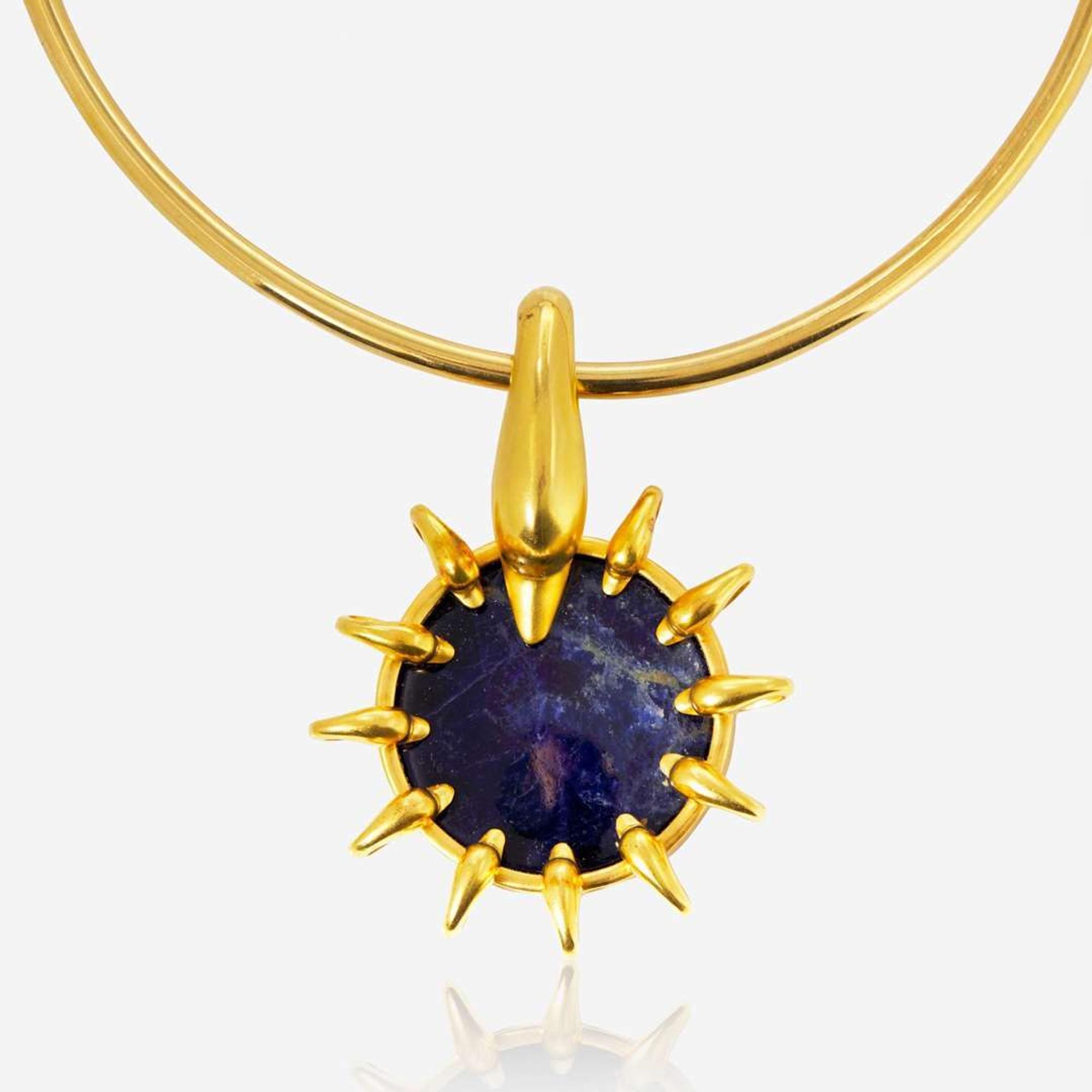 An 18K Yellow Gold Ilias Lalaounis Choker Necklace