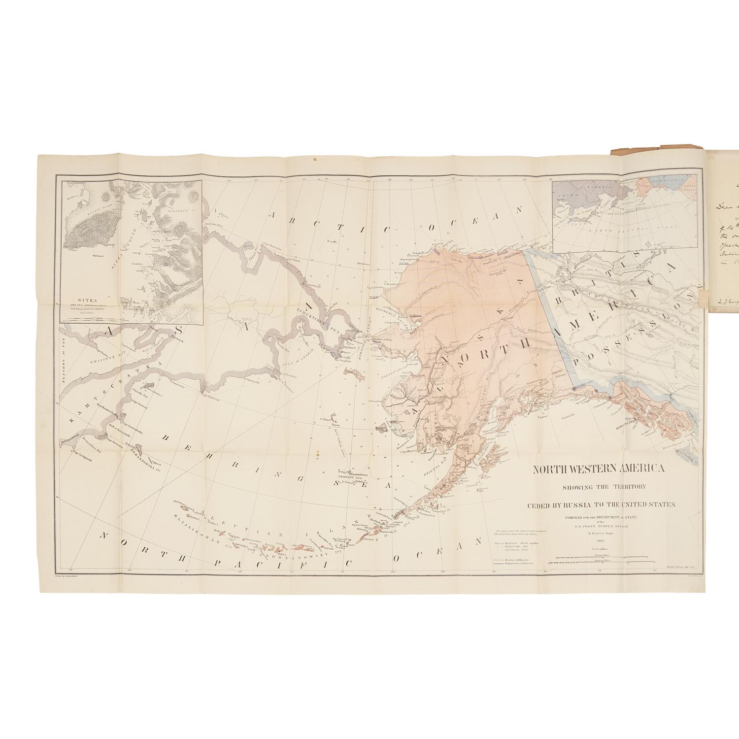 [Alaska] Presentation Copy of Speech of Hon. Charles Sumner, of Massachusetts, on the Cession of Russian America to the United States